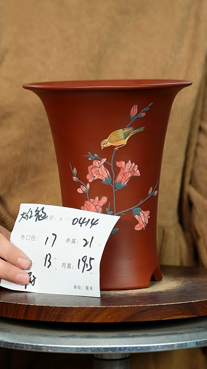 紫砂花盆0414 瑕 紫砂花盆紫砂