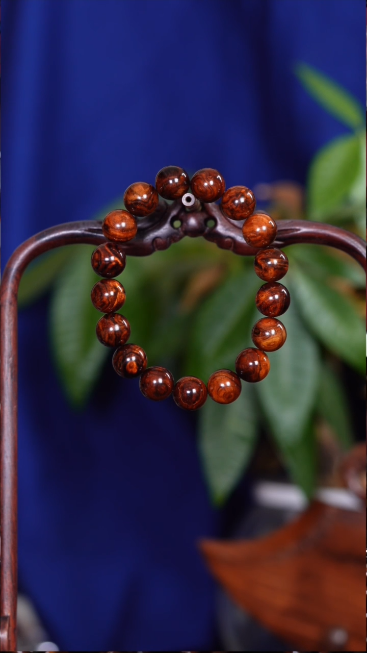 手串/手链黄花梨/降香黄檀W****r老料黄金油梨瘤疤水波1.2