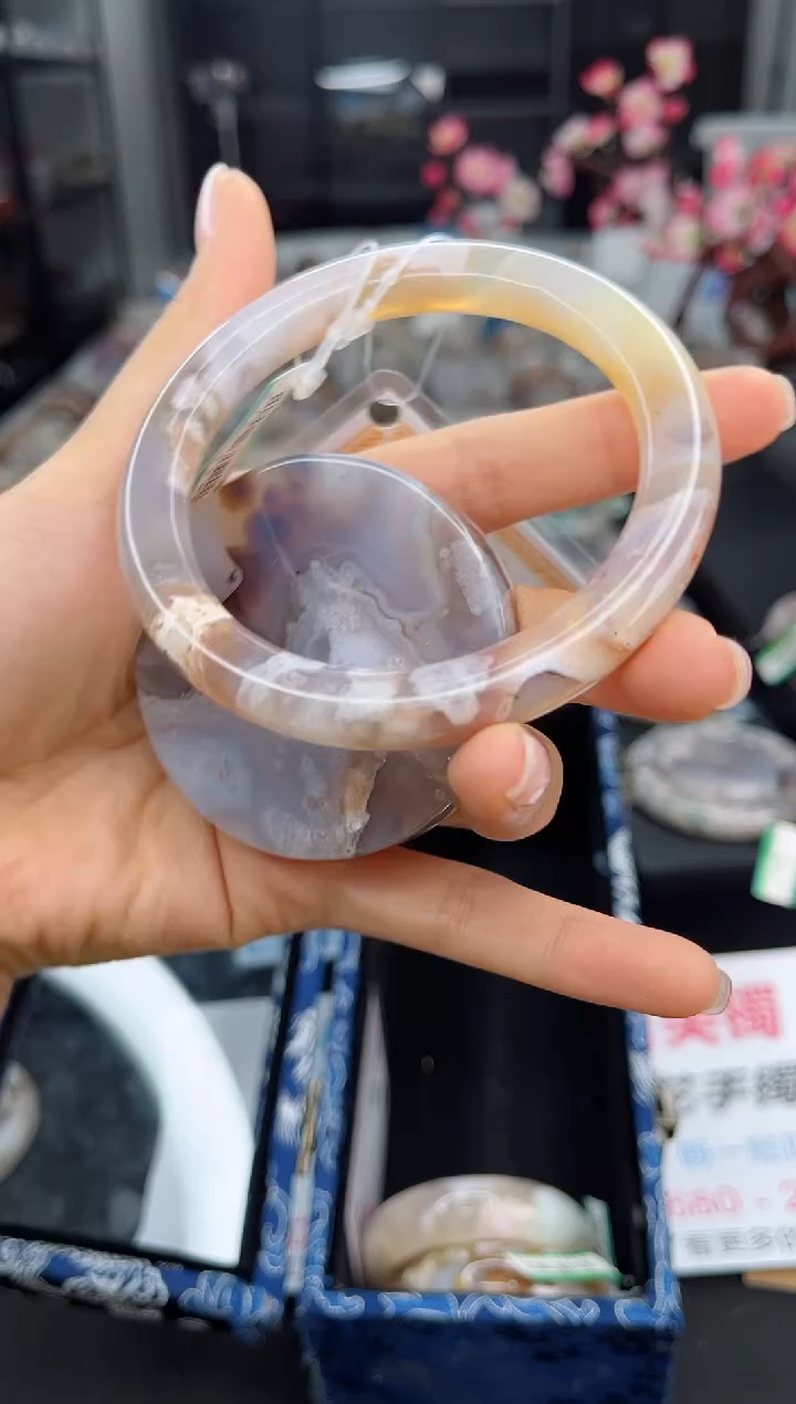 石英质玉手镯未镶嵌63圈口（赠送镯心）1751615