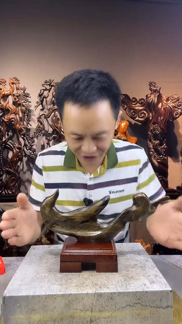 金丝楠尚*小叶桢楠随行摆件14