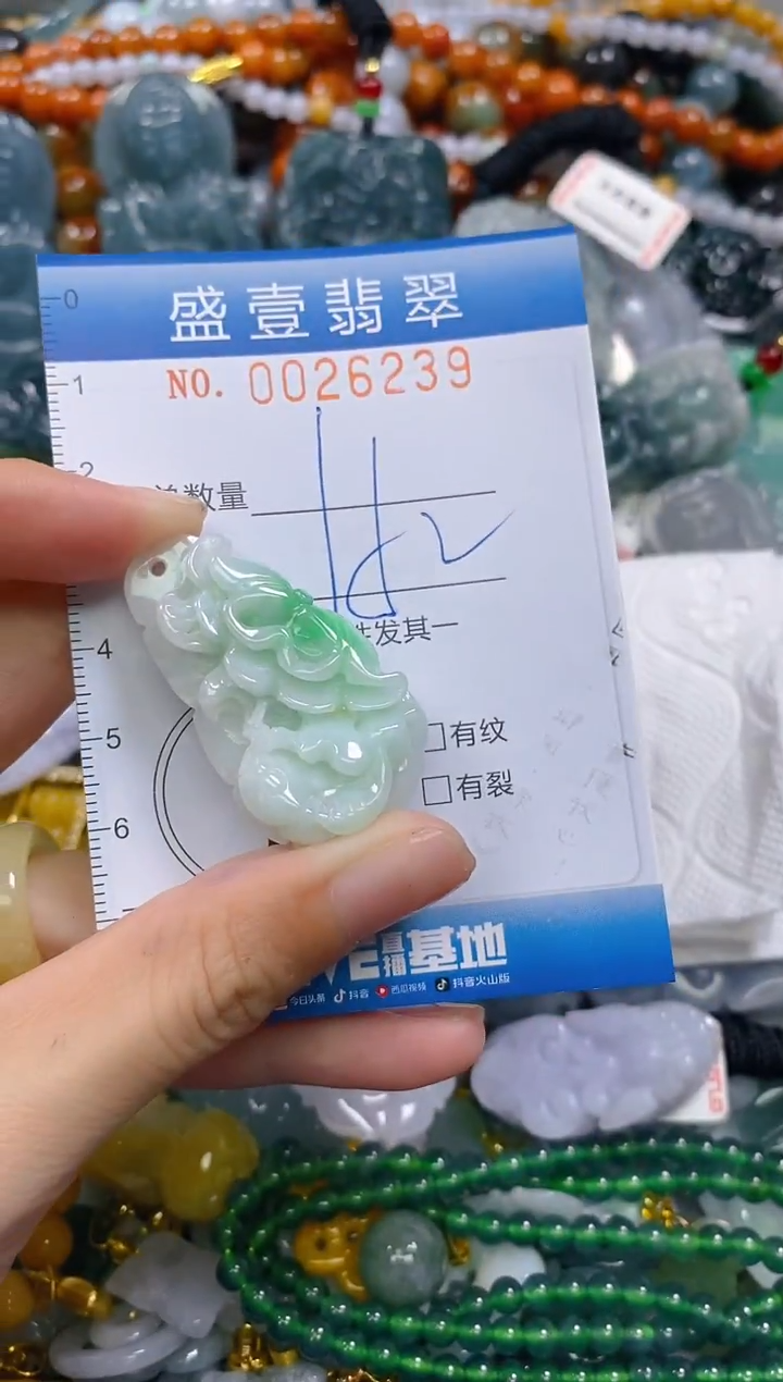 颈饰未镶嵌翡翠小**鱼闪购0026239