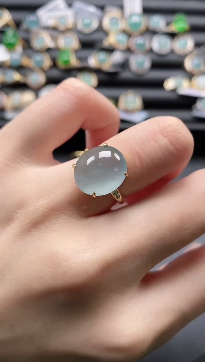 【闪购商品】翡翠戒指银S925镶嵌11111