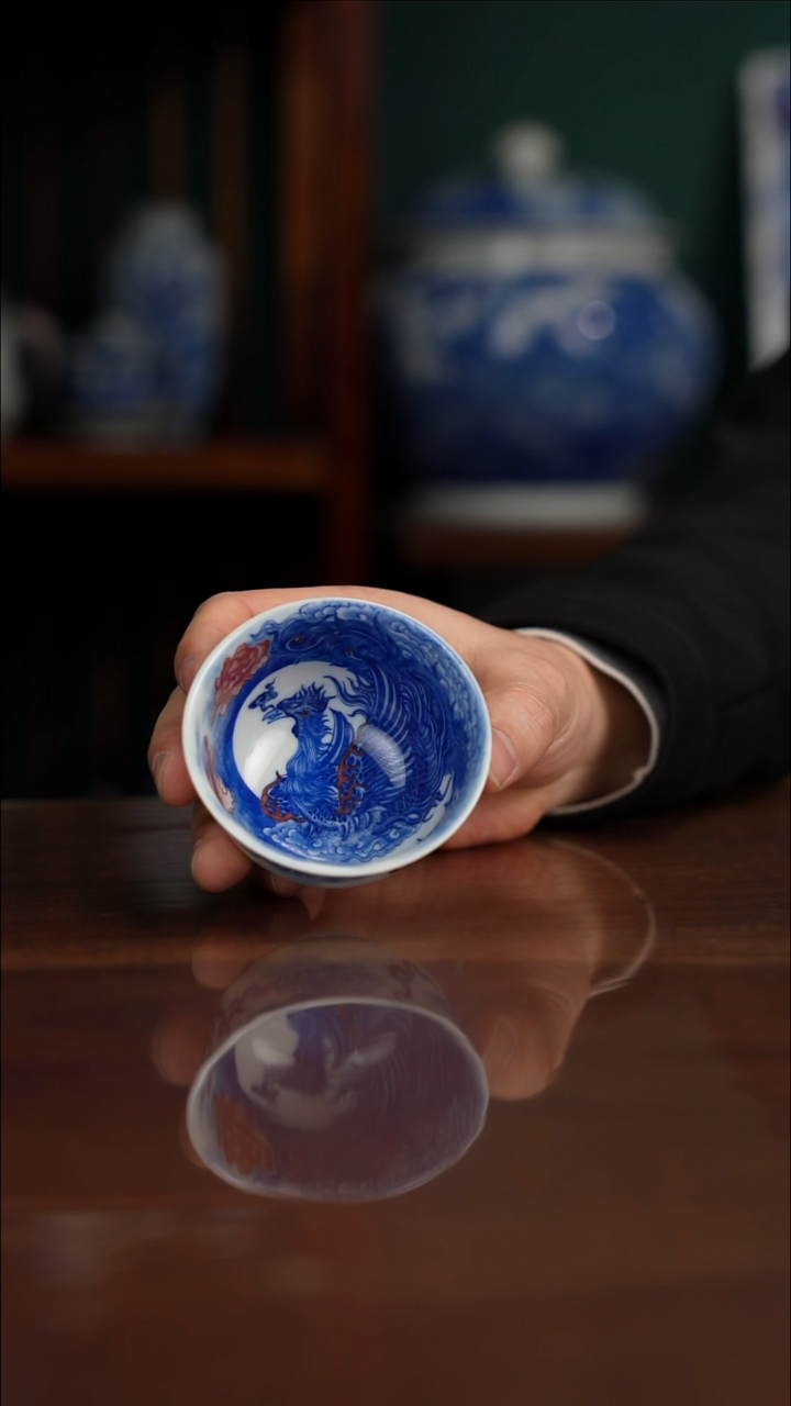 自成堂柴窑 凤杯