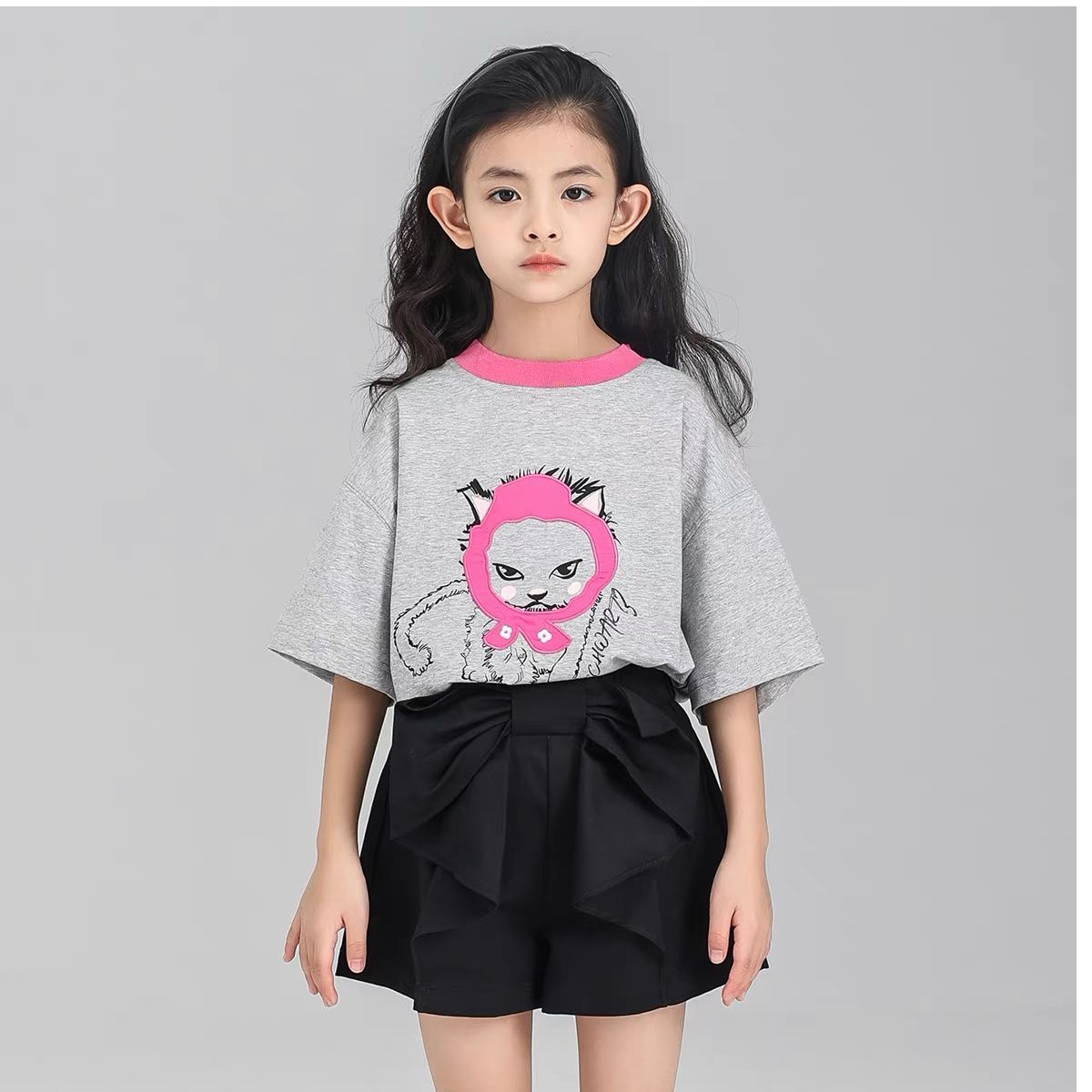 21454高端专享夏季短袖花灰（斯）