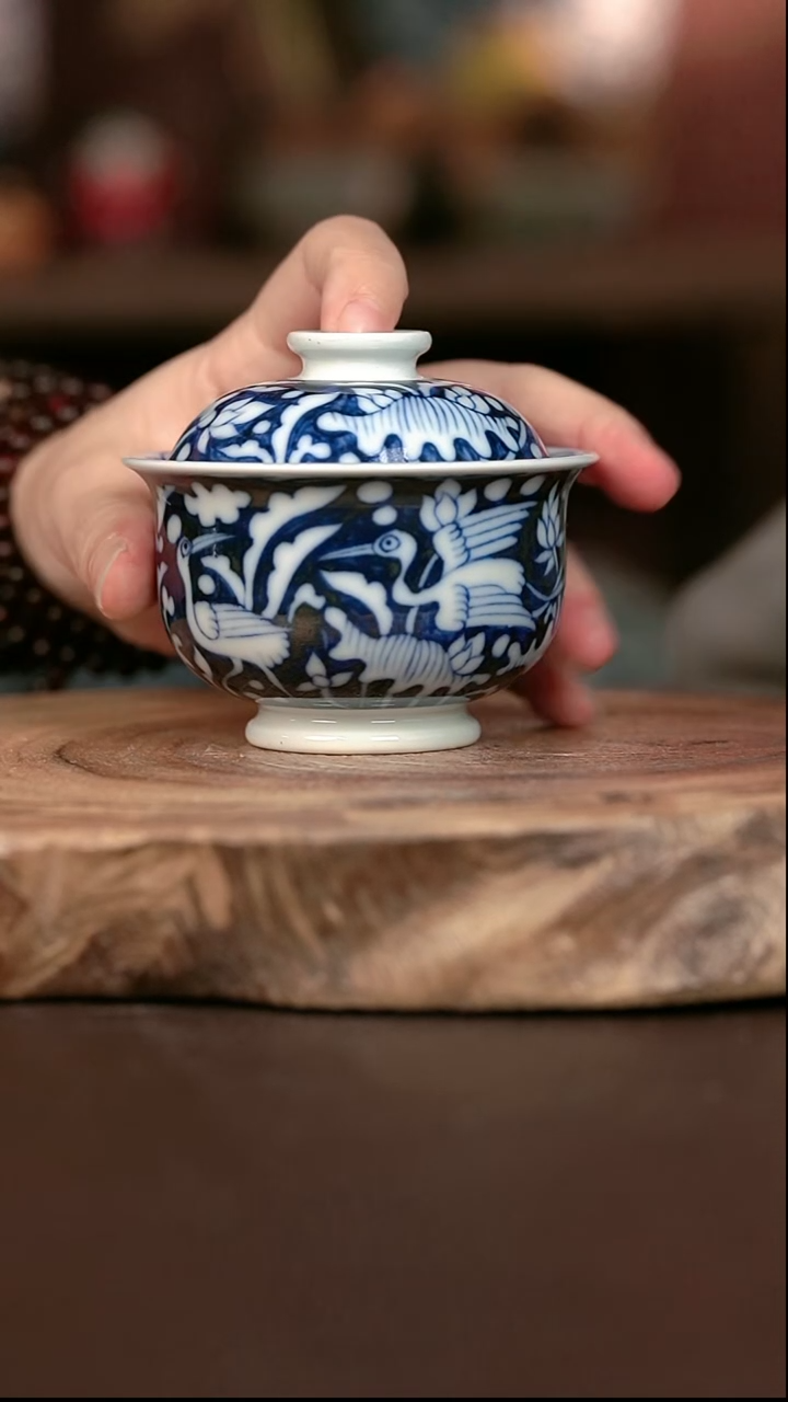 手绘微瑕 高温现代瓷  柴窑   有暇  一路 小炉士120c