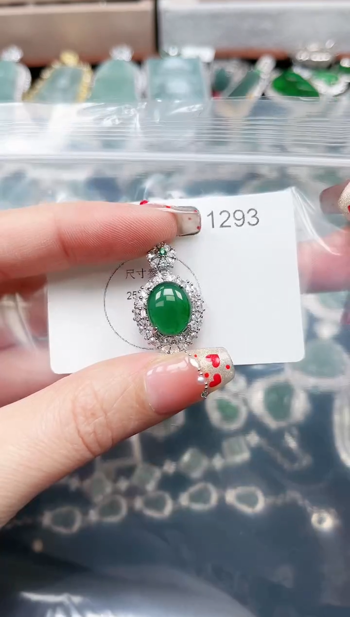 【闪购商品】翡翠颈饰未镶嵌1293赠皮绳