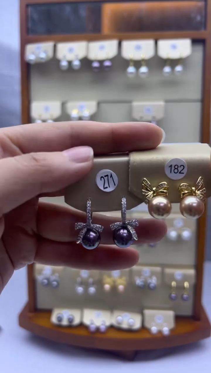 未镶嵌耳饰淡水珍珠271+182