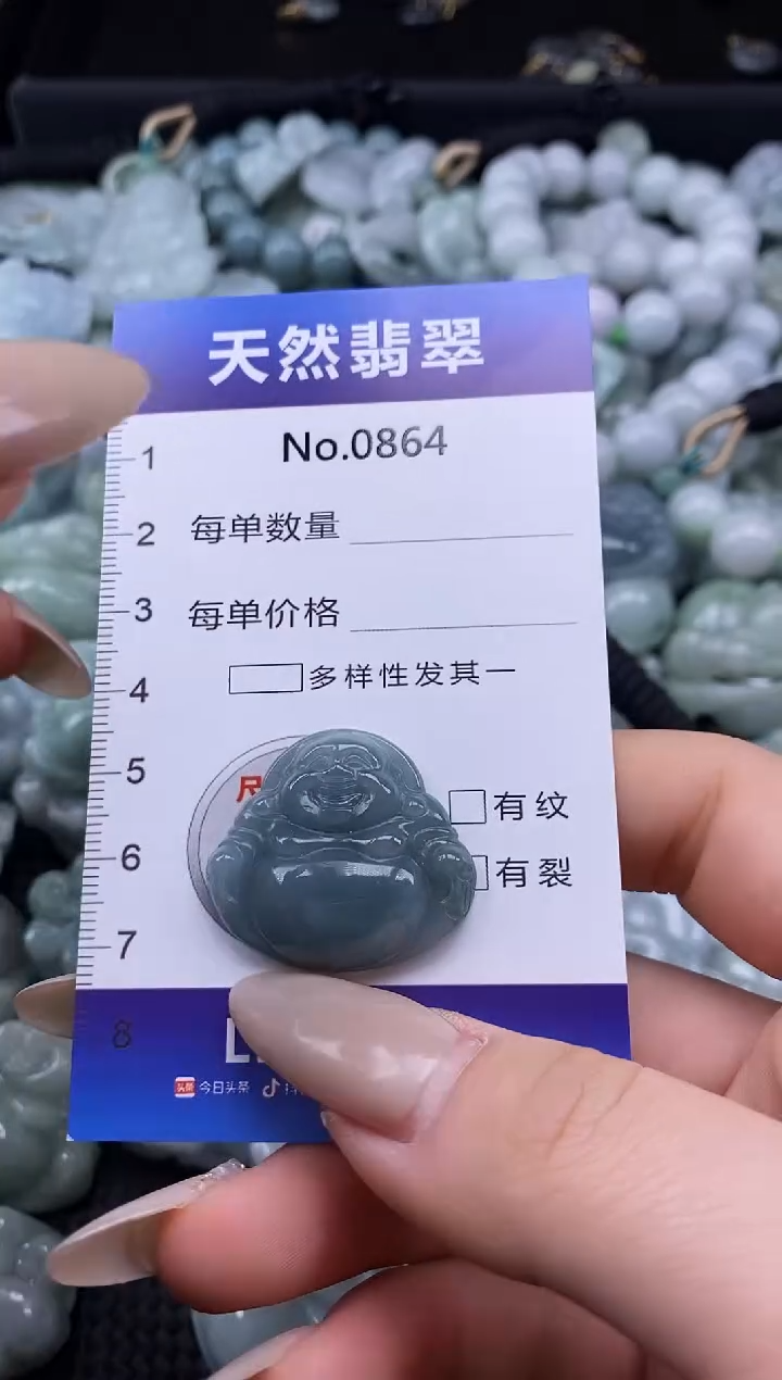 【闪购商品】翡翠颈饰未镶嵌缅甸A货翡翠0864