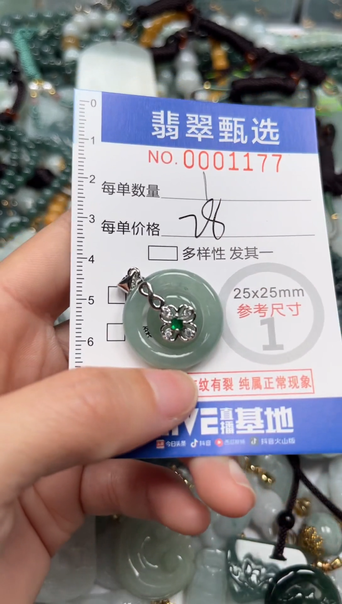 【闪购商品】翡翠颈饰未镶嵌00..1177