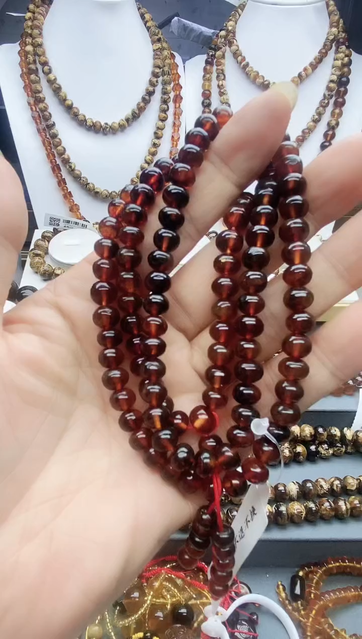 【闪购商品】琥珀颈饰未镶嵌7琥珀
