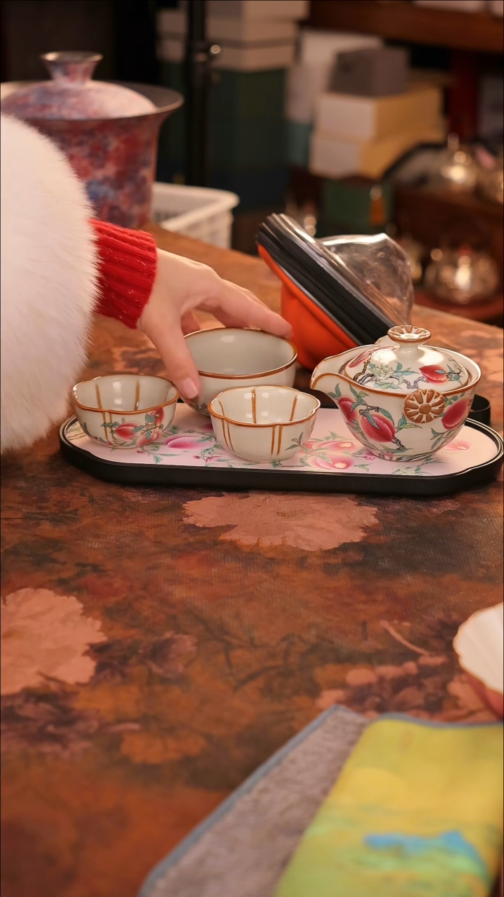 【闪购商品】陶瓷茶具（无礼盒无茶盘）@@A8766