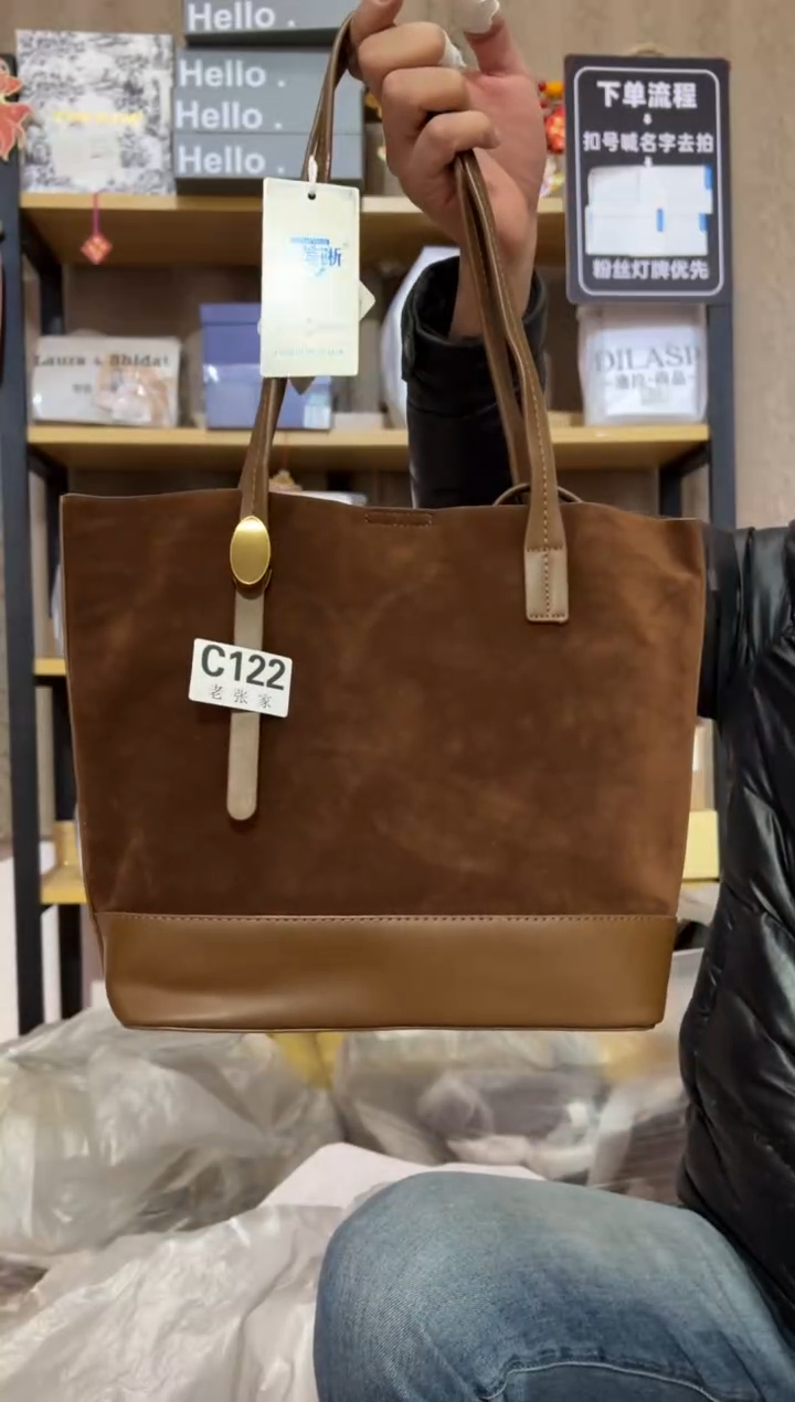 小牛剖层皮革老张家女包122 