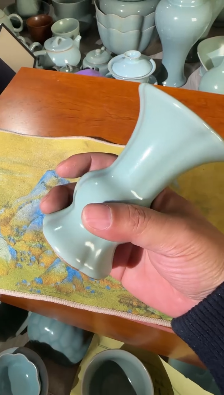 汝瓷平顶山汝瓷产品  花鼓