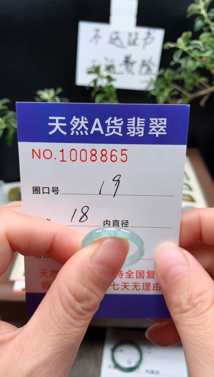 未镶嵌戒指翡翠19#