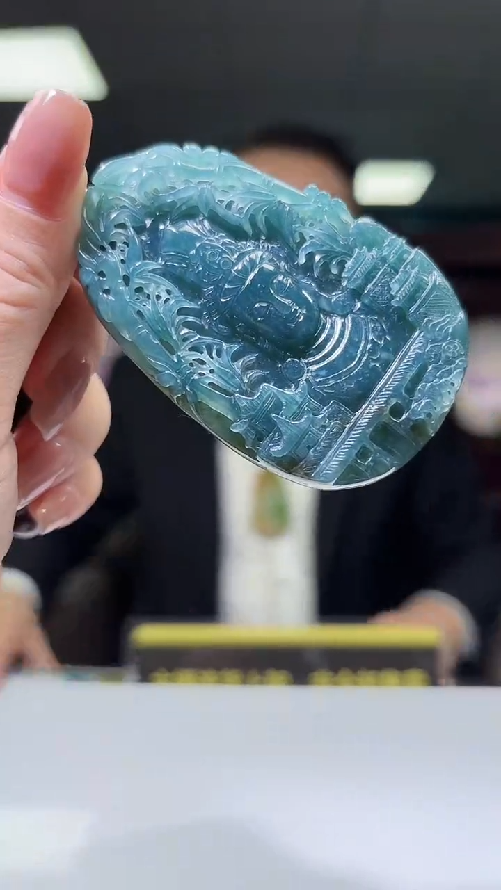 未镶嵌定制翡翠01/1221/C/多样性发其一件/观音