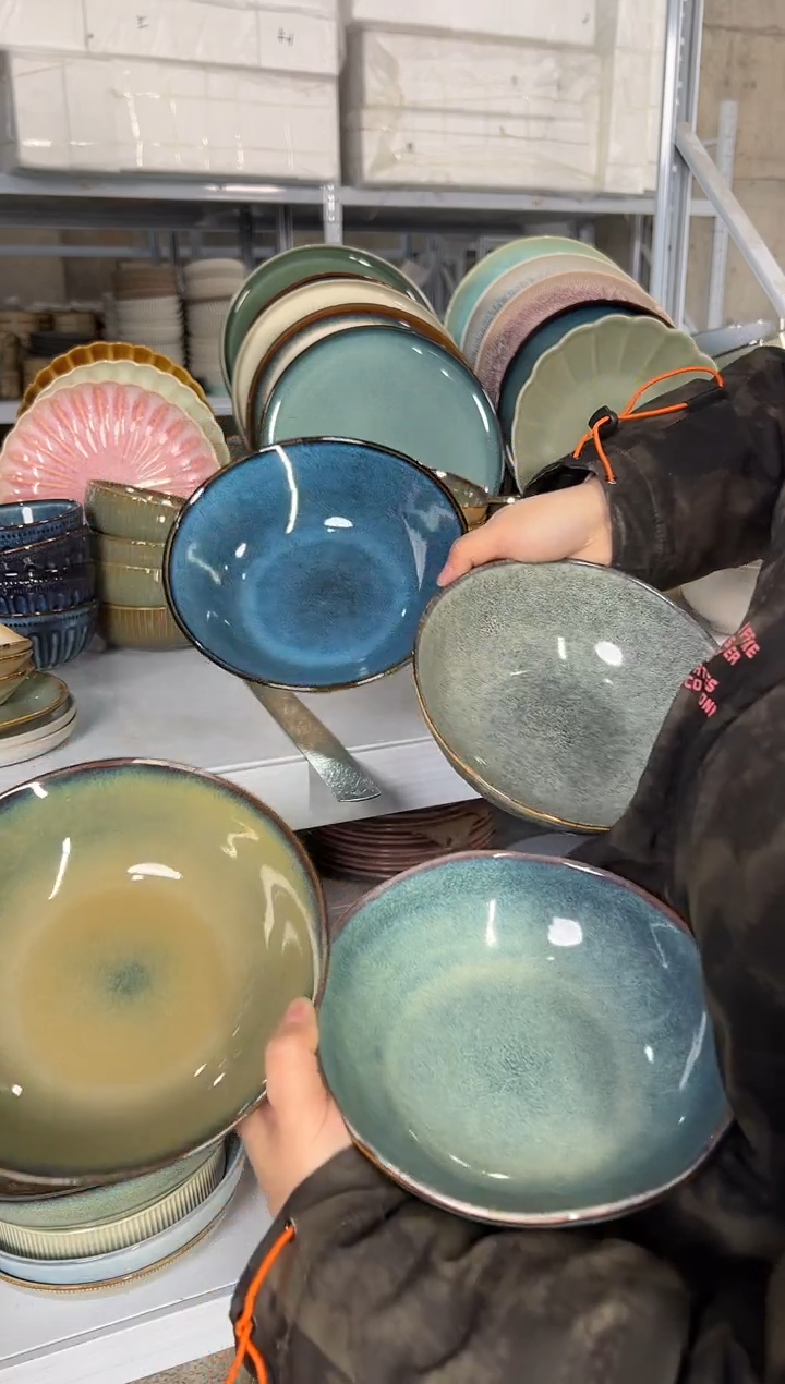 陶瓷外贸尾货瑕疵满20包邮X4  菜碗组合