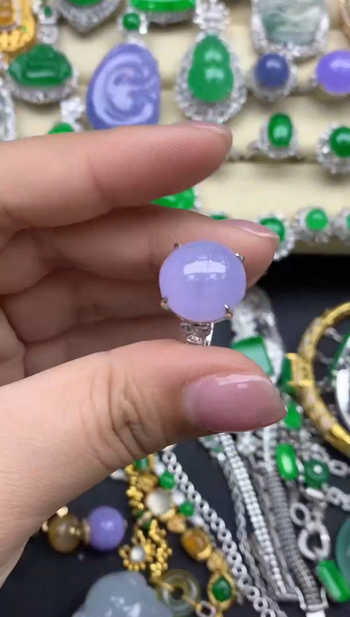 【闪购商品】翡翠戒指18K金镶嵌809-中国好珍宝