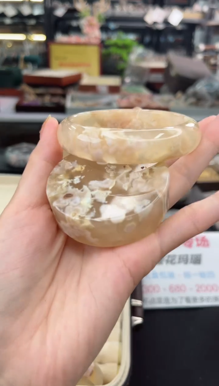 【闪购商品】石英质玉手镯未镶嵌60圈口（赠品镯心）6507119