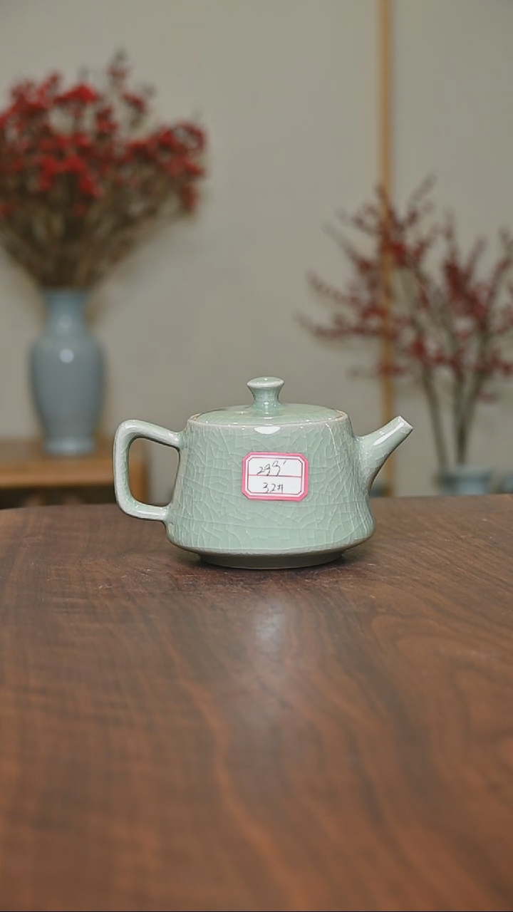 【闪购商品】其他32#井栏壶微瑕豆绿釉 朱家款
