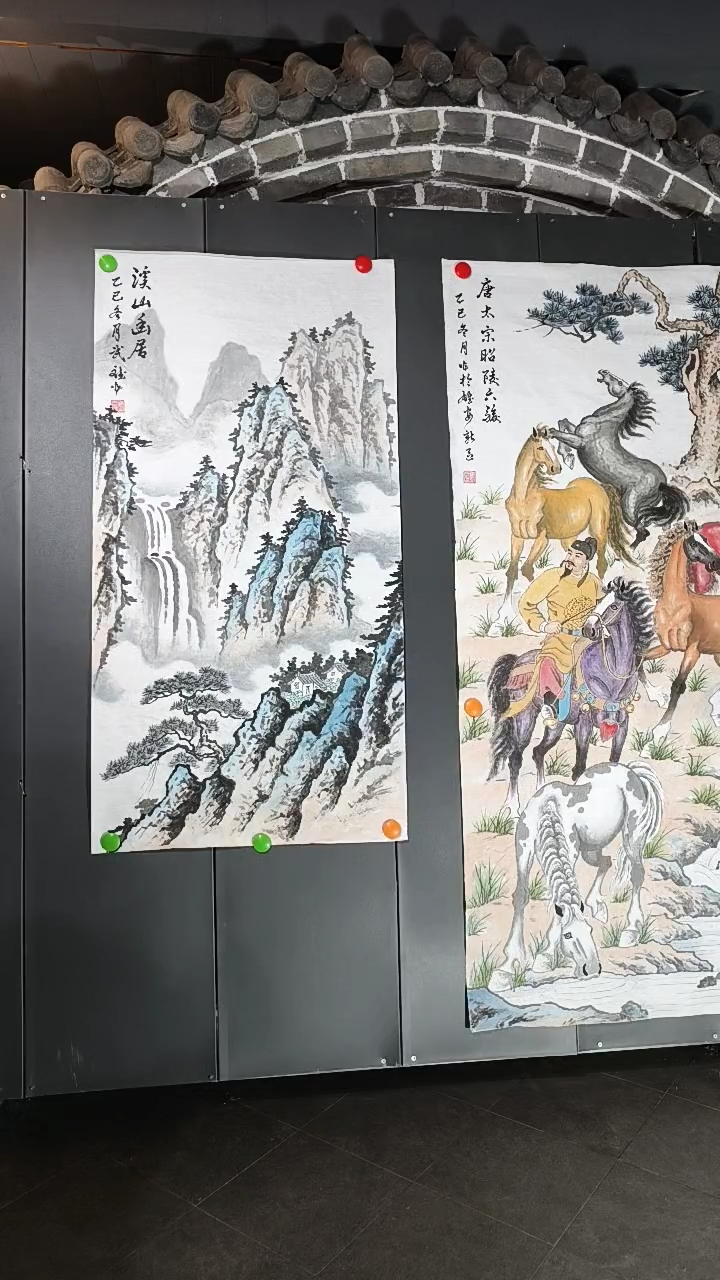 国画臧武斌老师溪山幽居作品
