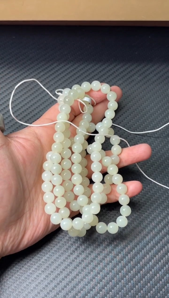 项链未镶嵌和田玉若羌微色差长链卡8