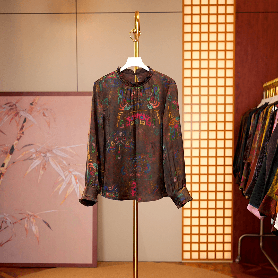 [落落星河-衬衫] 新中式国风女士衬衫