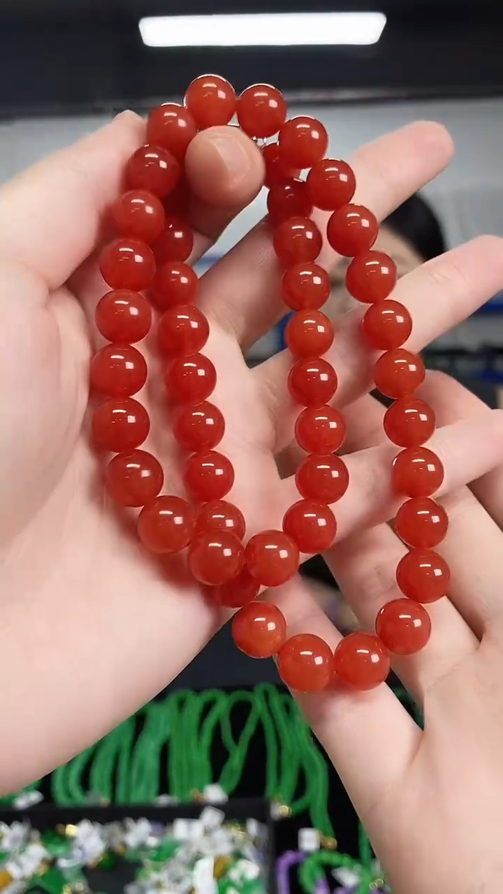 未镶嵌项链南红玛瑙多样性发其一颜色微差