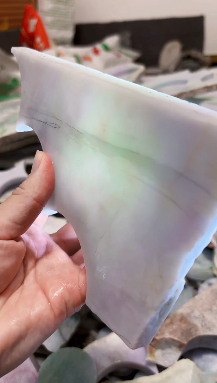 【闪购商品】翡翠颈饰未镶嵌A货白谭1793