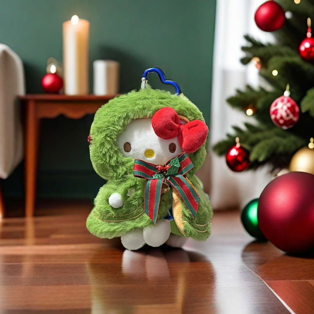 正版【圣诞毛绒雪人】Kitty挂件情侣闺蜜圣诞生日礼物可爱包包挂件