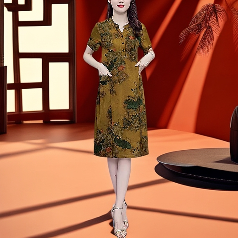 799妈妈款连衣裙