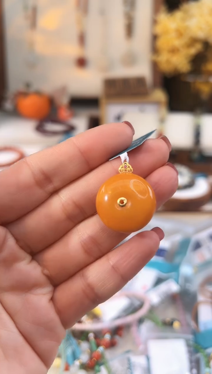 【闪购商品】琥珀吊坠未镶嵌@@C988J015424