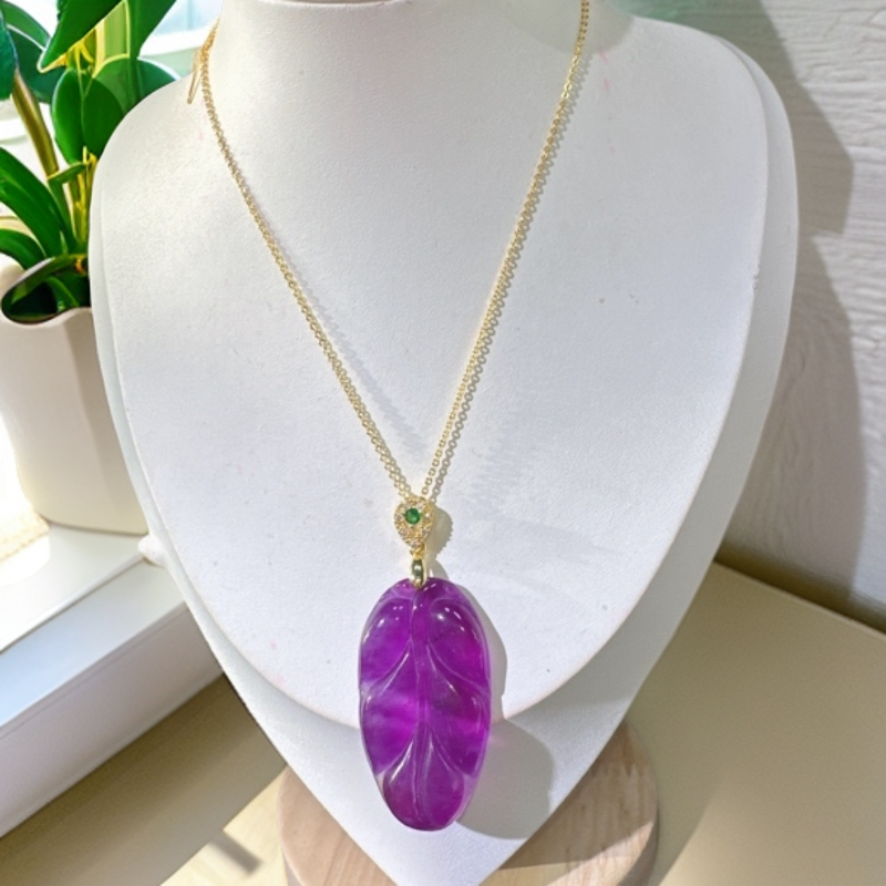 【紫罗兰叶子25M】时尚百搭男女同款项链