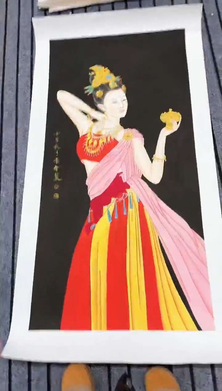 精品国画人物作品