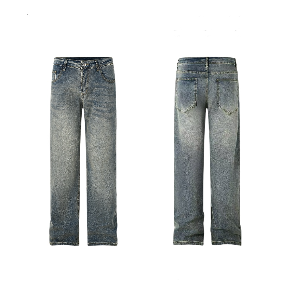 BBC【百搭显高牛仔裤】2025秋冬季加绒款微喇百搭显高弹力长裤男女