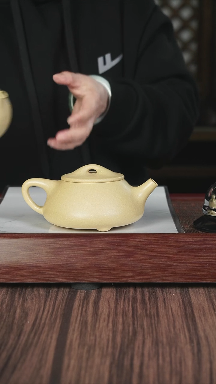 【闪购商品】紫砂茶壶本绿 景舟石瓢