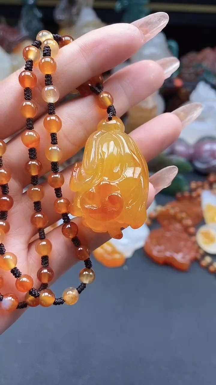 【闪购商品】玛瑙/玉髓颈饰未镶嵌dd