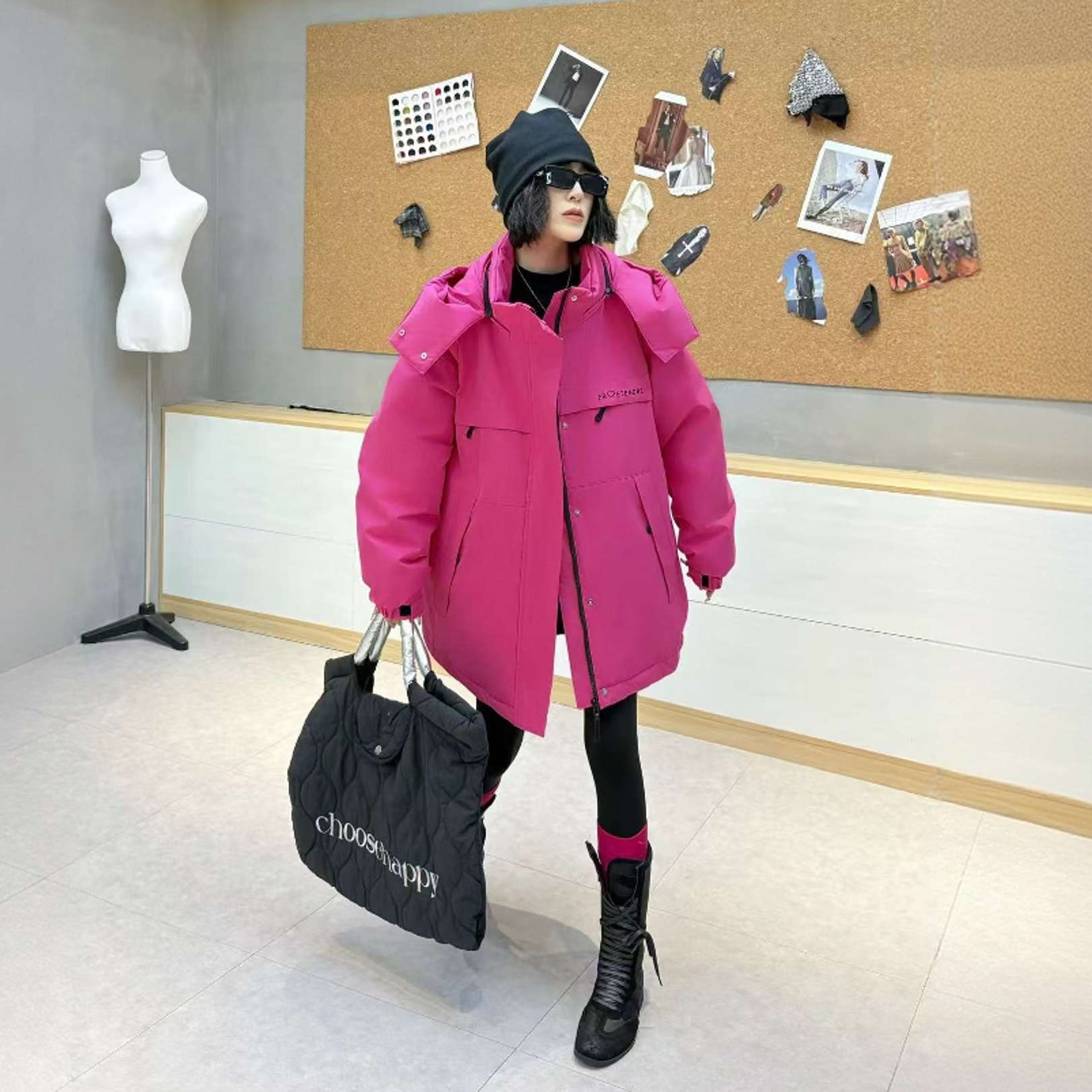 XPP特体大码350斤冬款户外机能硬壳防水防风冲锋衣棉服外套女8075