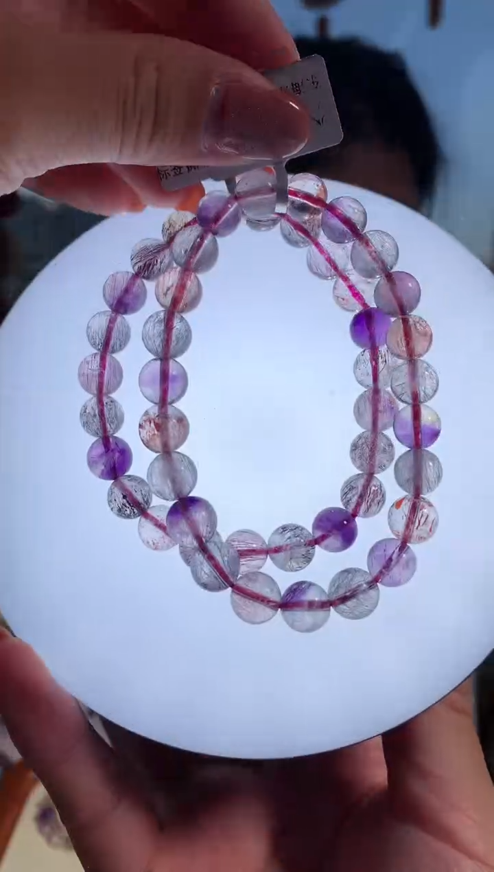 【闪购商品】水晶手链未镶嵌7.5-8mm仙女超七手链多样性发其一