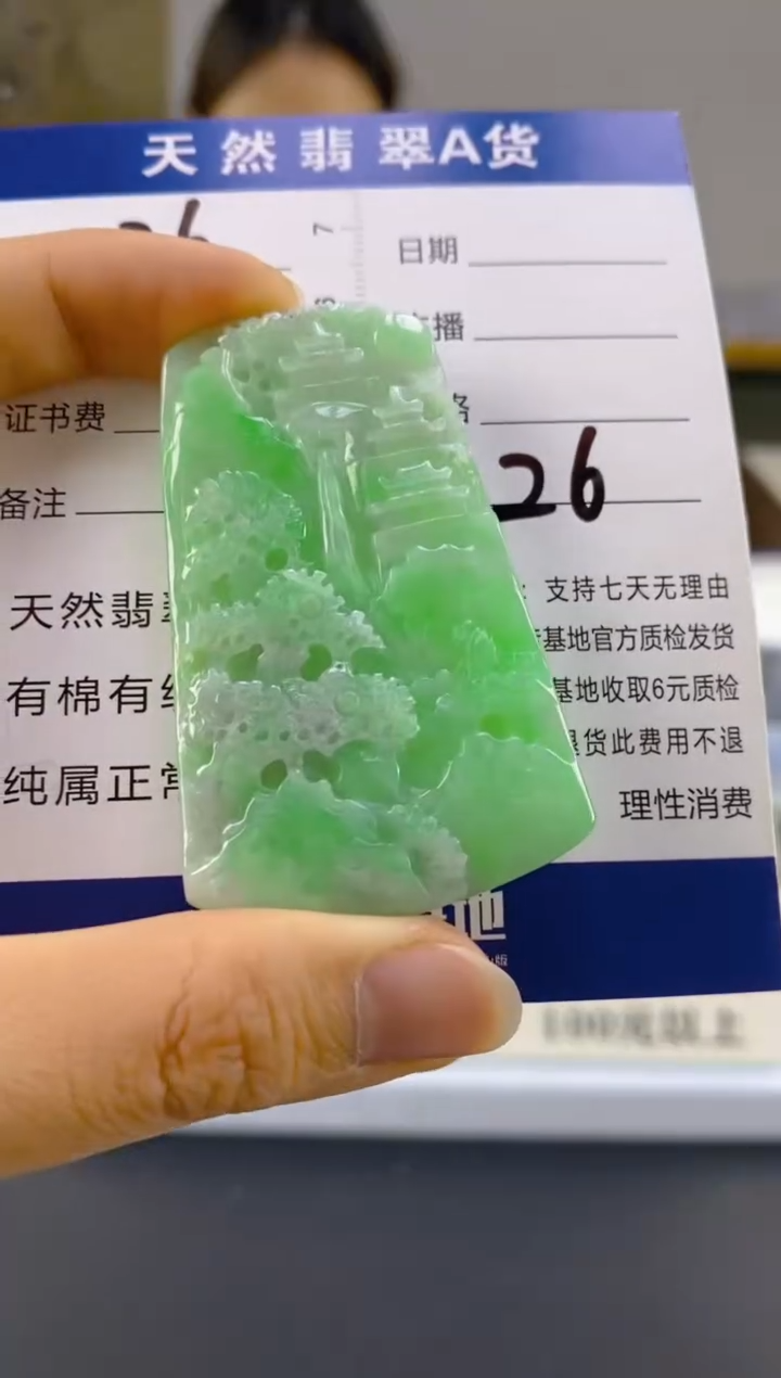 【闪购商品】翡翠颈饰未镶嵌天然A货翡翠