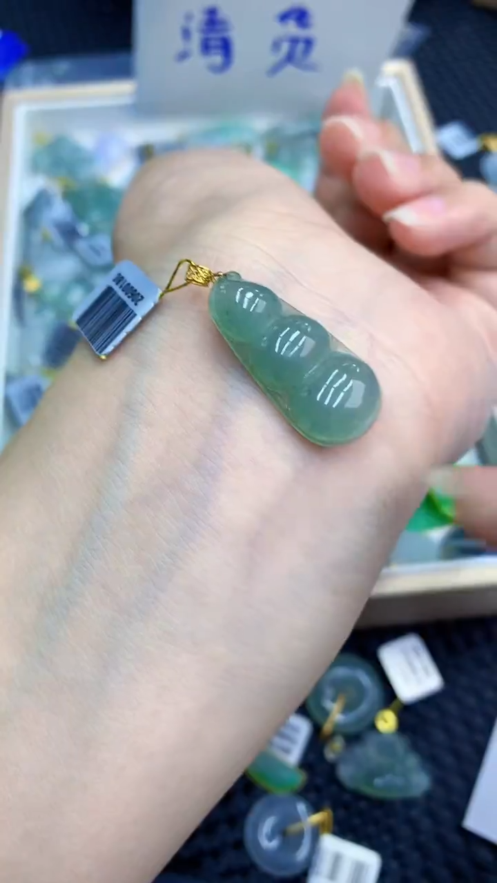 【闪购商品】翡翠颈饰18K金镶嵌            8
