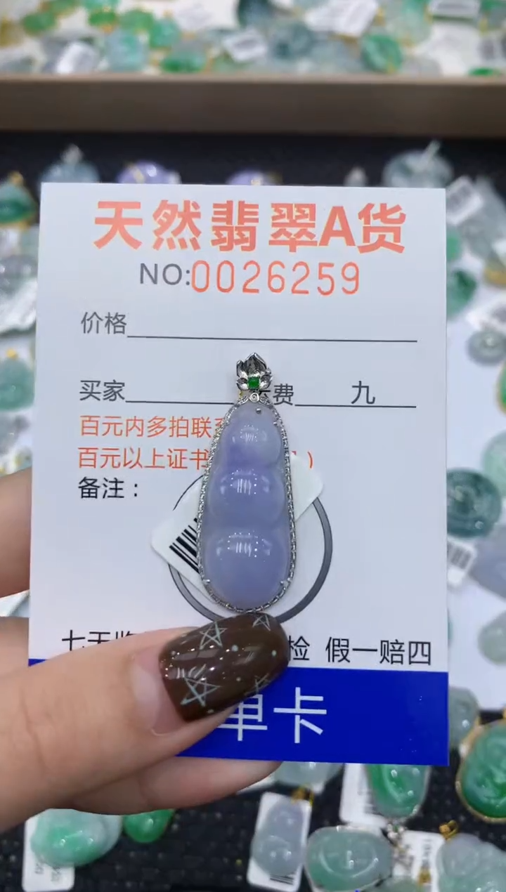 【闪购商品】翡翠颈饰18K金镶嵌1111111111