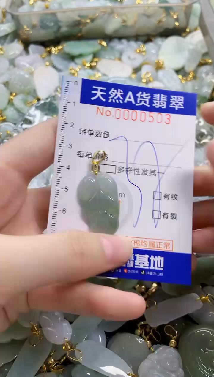 颈饰未镶嵌翡翠天然A货翡翠