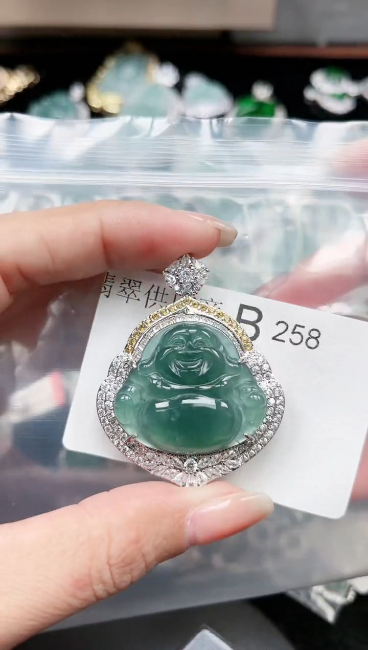 【闪购商品】翡翠颈饰未镶嵌258赠皮绳