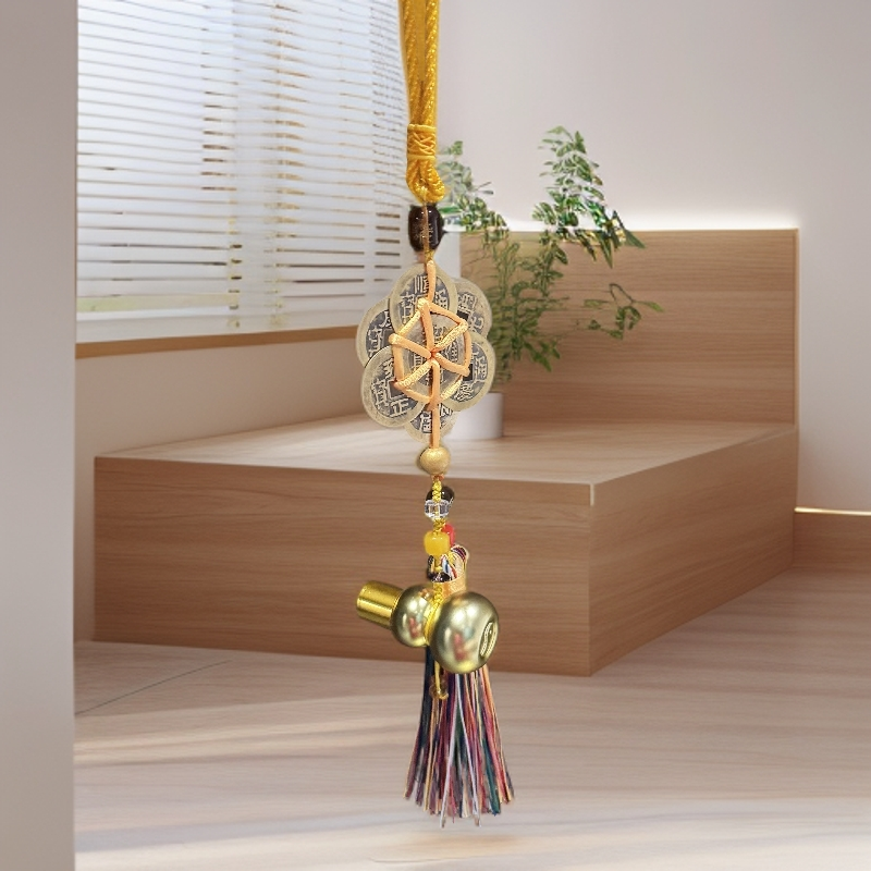 【钟老师】家用大门后新款五路令吉祥物门挂饰