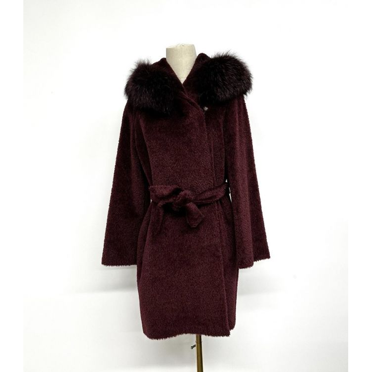 麦丝玛拉/大衣/95新/丝缎、羊毛、亮片/[251109MS0009]