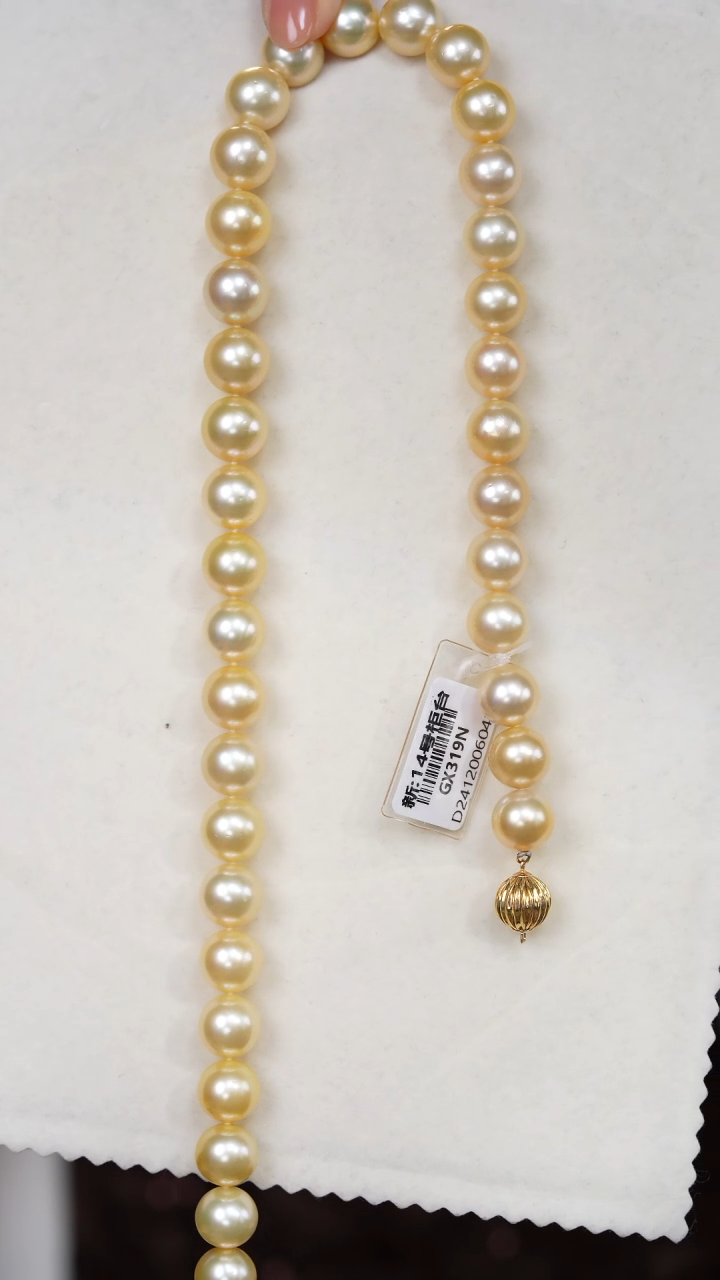 【闪购商品】海水珍珠项链14K金镶嵌干枯玫瑰11-12mm