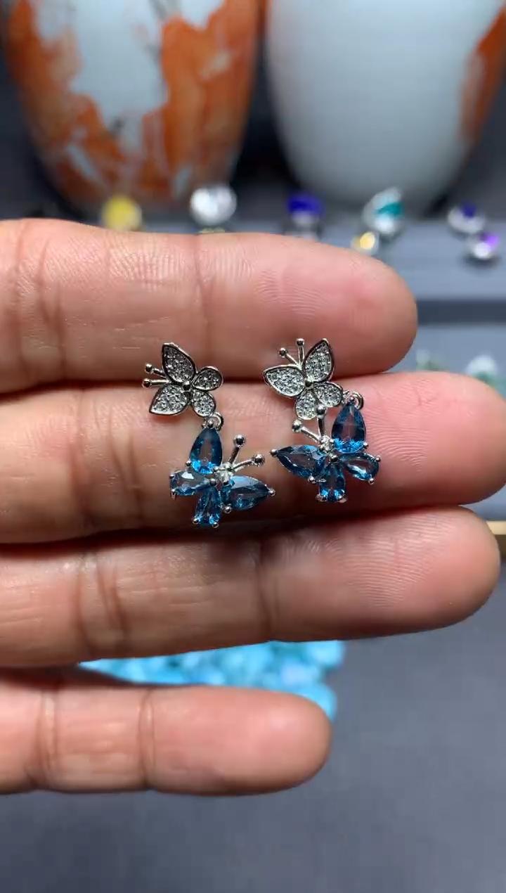 【闪购商品】托帕石耳饰未镶嵌W50（随机性发货只发一单）