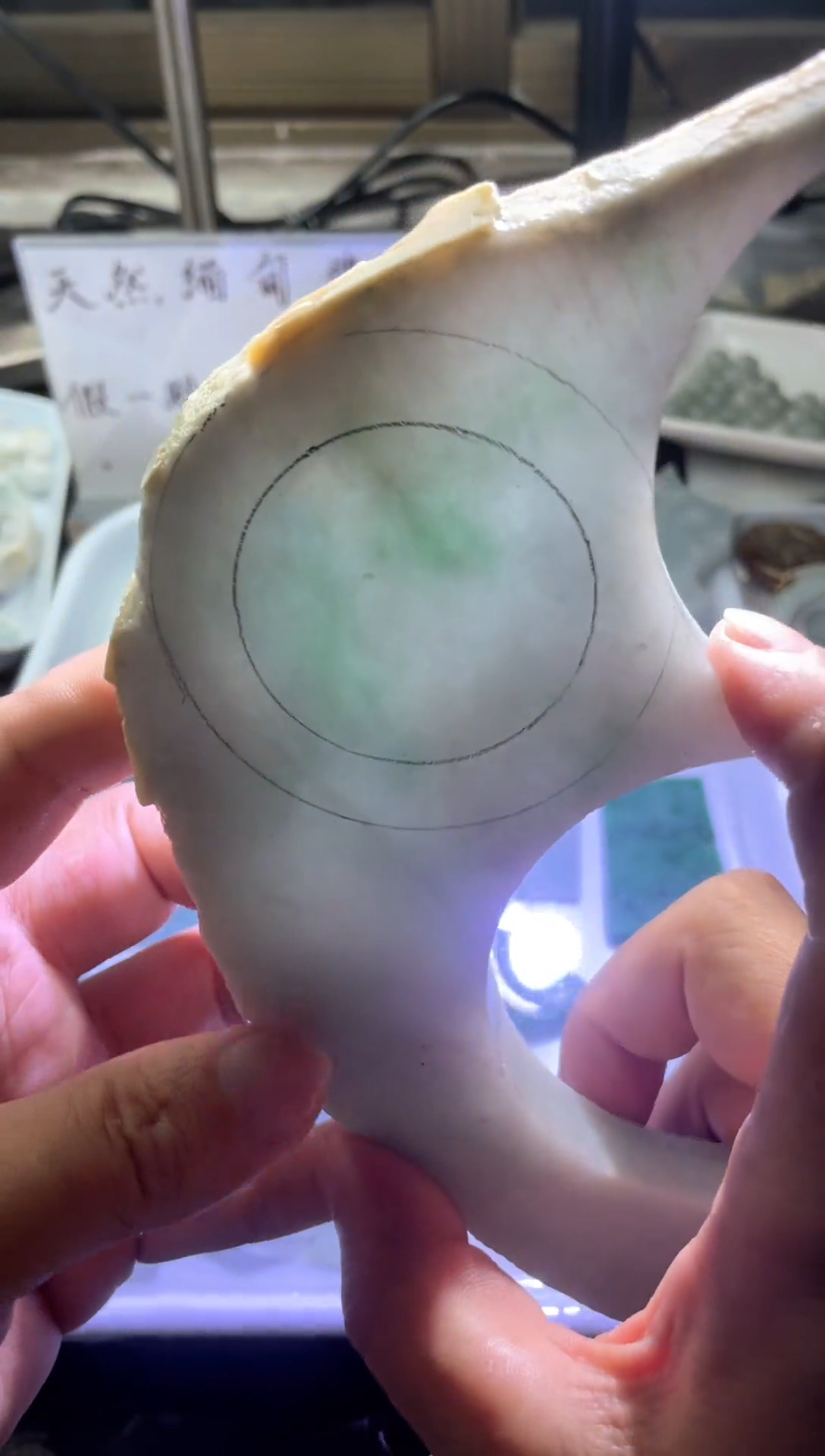 翡翠未镶嵌项链天然缅甸翡翠A货