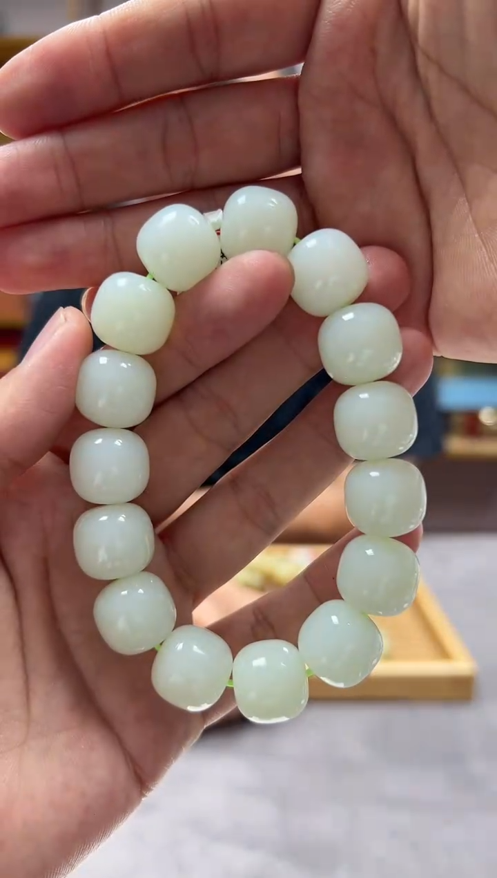 手链未镶嵌和田玉15且末翠青