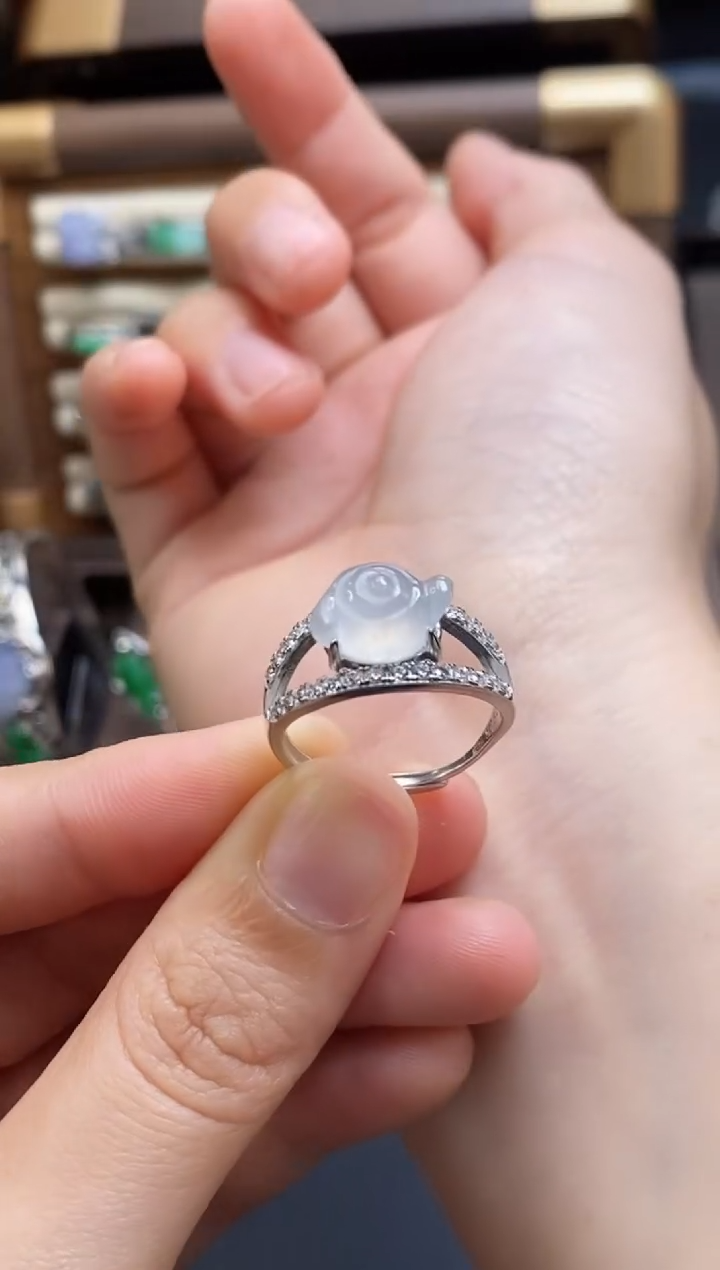 颈饰银S925镶嵌翡翠17981